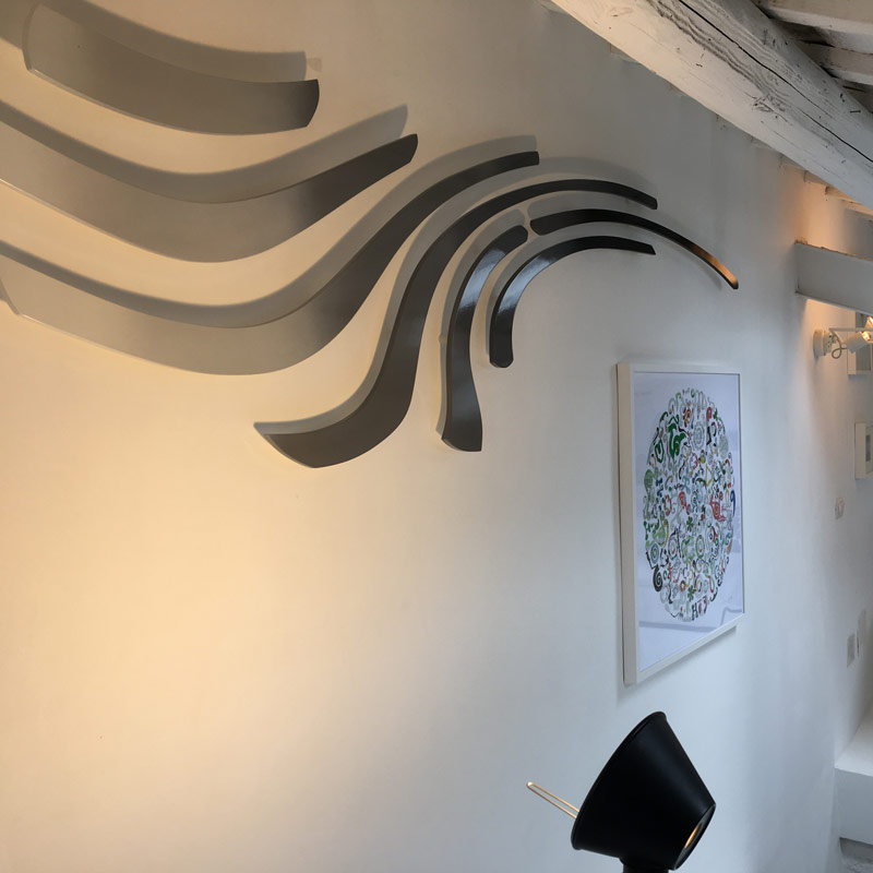 EAMES 3d wall art in attic - shades of grey | minimaproject